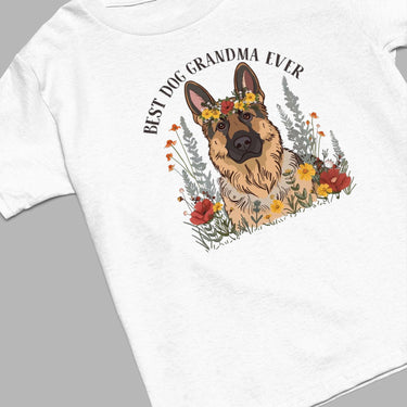 German Shepherd Dog T-shirt, Pet Lover Shirt, Dog Lover Shirt, Best Dog Grandma Ever T-Shirt, Dog Owner Shirt, Gift For Dog Grandma, Funny Dog Shirts, Women Dog T-Shirt, Mother's Day Gift, Dog Lover Wife Gifts, Dog Shirt
